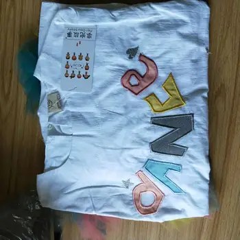 Merginos kūdikiams trumpomis rankovėmis laišką siuvinėjimo viršūnes + akių sijonai 2vnt nustato vaikų vasaros nauji medvilniniai kostiumai vaikams drabužių ws641