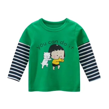 Merginos Long Sleeve T-shirt 2020 m. Pavasario Drabužių Mergaičių Dugno Marškinėliai Kūdikiams 
