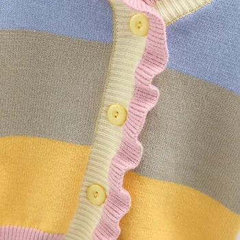Merginos Rudenį cardigan megztiniai vaikams, kūdikių, vaikų, mergaičių megztiniai, paltai naują pavasario kūdikių medvilnės kasdieniai drabužiai 7170 07