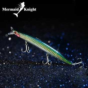 MermaidKnight Mažmeninės žvejybos masalas,įvairių spalvų kokybę Minnow 140mm 19g,Volframo kamuolys modelis suku masalas Wobblers Sunku masalas