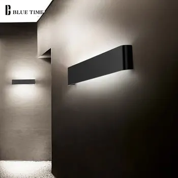 Metalo Led Sienos Lempos Black&White Modernios Sienos Sconces Šviesos Veidrodėlio Lemputė Vonios Kambarys, Naktiniai Staleliai, Lempa, Šviesos Siena Led Šviesos Armatūra
