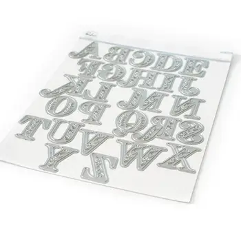 Metalo pjovimo miršta A-Z didžiąsias raides, pelėsių užrašų knygelė korteles popieriaus amatų peilis pelėsių 2020 naują atvykimo