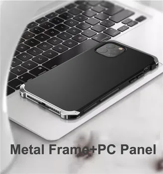 Metalo Šarvai Xr Atveju iPhone, 11 Atveju, atsparus smūgiams Padengti Matiniu PC Coque 