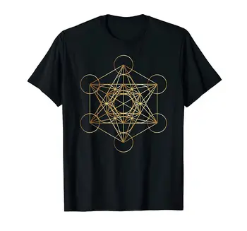 Metatrons Kubo Aukso Sakralinės Geometrijos Marškinėliai Juokinga Derliaus Dovana Vyrams Moterims