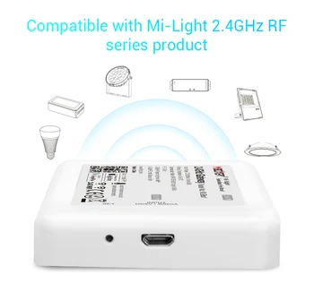 Miboxer WiFi Lauke LED Valdiklis 2.4 G Bevielio WiFi rgb Valdiklis RGBW LED Lemputės, Juostelės Downlight Žibintai