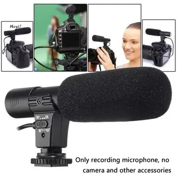MIC-01 SLR Stereo Mikrofonas DSLR DV Kamera Kompiuterių specialistas Interviu Naujienų Įrašymas Mikrofonas