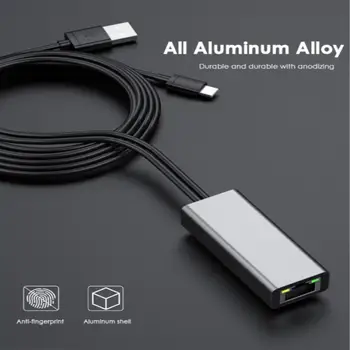 Micro USB2.0 RJ45 10/100 Mbps USB Ethernet Adapter Tinklo Korta LAN USB Adapterį) Lan RJ45 Kortelės Gaisro TV/ 