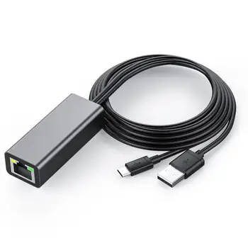 Micro USB2.0 RJ45 10/100 Mbps USB Ethernet Adapter Tinklo Korta LAN USB Adapterį) Lan RJ45 Kortelės Gaisro TV/ 