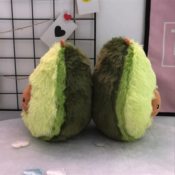 Mielas avokado animacinių filmų pliušinis žaislas įdaryti lėlės pagalvėlės, pagalvės vaisių lėlės plauko gulėti pagalvė pagalvėlės dekoravimas ornamentais