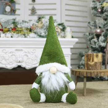Mielas Kalėdų Dekoracijos Namų Dekoro Kalėdų Papuošalai Pliušinis Ilgai Skrybėlę Miško Žmogus, Beveidis Lėlės Dovana Statulėlės Kalėdos Santa Claus