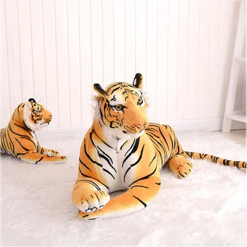 Mielas Realiame gyvenime pliušinis Tigras lėlės, žaislai Kawaii Mada vaikams, žaislai Gyvūnų tigras Lėlės stuff Pliušinis Sofa apdailos Minkštos lėlės