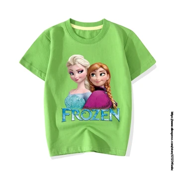 Mielas T Marškinėliai Mergaitėms Užšaldyti Elsa T Shirt Girls/Boys Juokinga Kūdikių Drabužiai Vaikams Vasarai Marškinėlius Vaikus, Drabužiai Vaikams, Kostiumo Viršų