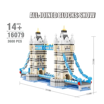 Miestas Suderinama Architektūra mini Blokai Pasaulyje Garsaus Architektūros Modelis Statula Laisvės Surinkimo Žaislai vaikui, Dovanos