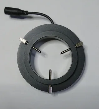 Mikroskopas Žiedas Šviesos Šaltinis, Vaizdo Šviesos Šaltinis Metalo 61mm Vidinis Skersmuo Tri-žiedas 144 Granulių Lempos Žiedas Reguliuojamas LED