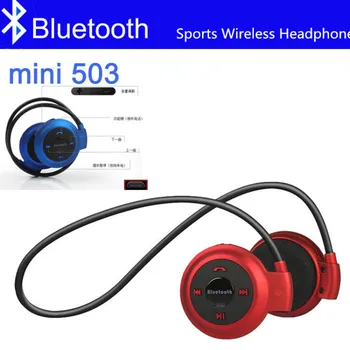 Mini 503 Bluetooth Ausinės laisvų Rankų įranga MP3 Grotuvas belaide Sporto laisvų Rankų įranga Parama TF Kortelę FM Ausinių Lankelis