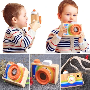 Mini Mielas Medienos Kamera Žaislai Saugus Natūralus Žaislas, Skirtas Kūdikių, Vaikų Mados Drabužių Priedų Žaislai, Gimtadienio, Kalėdų Dovanos