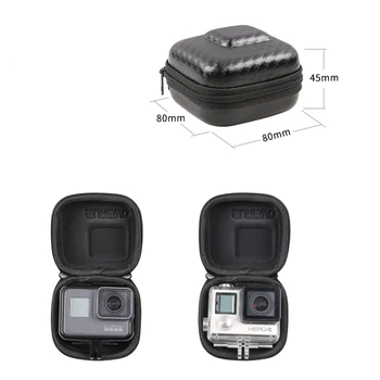 Mini Nešiojamas Laikymo Krepšys, atsparus Vandeniui Apsauginis Nešiojimo dėžę su metalo sklendė, Skirta Gopro Hero 4 5 6 7 Veiksmų Fotoaparato Priedai