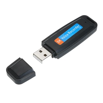 Mini Nešiojamas USB Diktofonas Įkrovimo U-Diskų įrašymo Mygtuką Įrašymo Saugojimo Parama 1-32G TF Kortelė Posėdis
