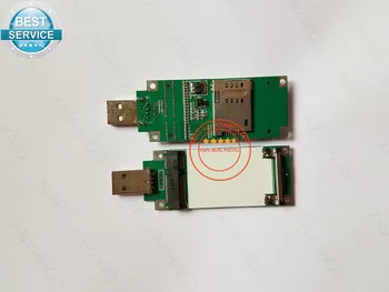 Mini PCIE į USB įtraukti SIM kortelės lizdas ME909S-120 MC7304 MC7700 MC7710 EM820 MC7455 MC7330 MC7354 SIM5360E SIM7100A SIM7100E