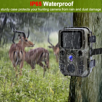 Mini Takas Kamera Medžioklės Žaidimas Camera 12MP 1080P Lauko Gyvūnijos Kamera su PIR Jutiklis 0.5 s Greitai Sukelti Vandeniui harcerų