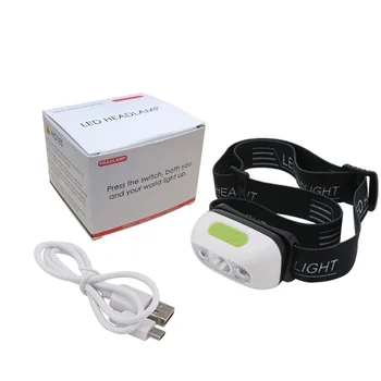 Mini USB Įkraunamas LED Žibintas 1000lm Kūno Judesio Jutiklis, Žibintų Kempingas Žibintuvėlis Galvos Galvos Šviesos Žibinto Lempa Su USB