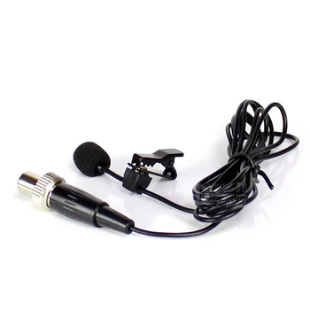 Mini XLR 4 Kaiščių Spyna Lavalier Microphone Įrašą Apykaklės Mic Micro Už MIPRO Belaidžio ryšio Sistemos Bodypack Siųstuvas Atvartas Mikrofonai