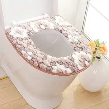Minkštas Vonios Tualeto Sėdynė Closestool Skalbti Šilčiau Kilimėlis Trinkelėmis Pagalvės šildomos tualeto sėdynės