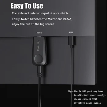 Mirascreen WIFI TV Stick Belaidžio ryšio imtuvas, HDMI monitoriaus Ekrano Dalijimasis Pats Ekranas, Prietaisas, Hdmi Projektorių HD Stick Dongle Adapterį