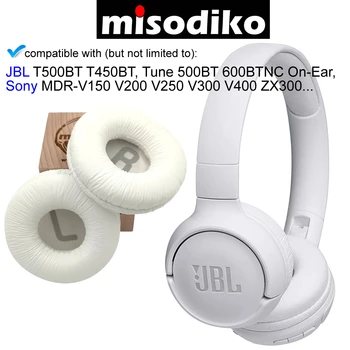 Misodiko Pakeitimo 70mm Pagalvėlės, Ausų Pagalvėlės - už JBL T500BT T450BT Melodija 500BT 600BTNC On-Ear/ Sony MDR-V150 V200 V250 V300 V400