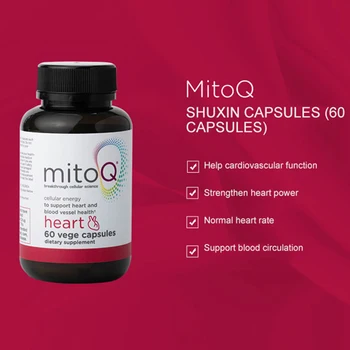 MitoQ Kofermentas Q10 Kapsulių Širdį Sveiką Ląstelių Energijos Širdies Kraujagyslių Sveikatos Kofermentas Q10 Kapsulių