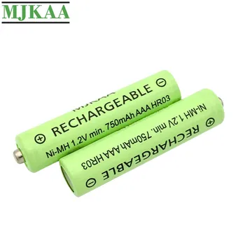 MJKAA 10VNT 1.2 V AAA 750mAh, Ni-MH Akumuliatorius Geros Kokybės 1.2 V NIMH 3A, Baterijų, Nuotolinio Valdymo