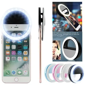 Mobiliojo telefono užpildykite šviesa grožio prietaisą, LED Blykstė, telefonas šviesos Išorinio laikmačio Lemputė Turas 