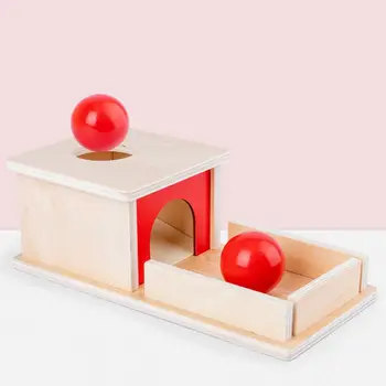 Montessori Mediniai Pastovumą Objekto, Tikslo Langelis su padėklu Kamuolys Mokymosi Pradžioje Švietimo Žaislai, skirti Kūdikiams, Vaikams