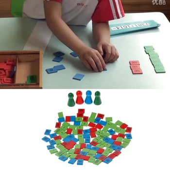 Montessori Medinis Spaudų Žaidimas Matematikos Žaislai, Vaikas, Vaikai, Anksti Mokydami Žaislai Dovana