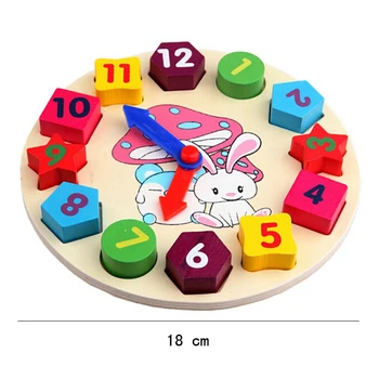 Montessori Žaislai Švietimo Mediniai Žaislai Vaikams Ankstyvo Mokymosi Spalvinga Skaitmeninis Geometrijos Laikrodis Matematikos Skaičiavimo Žaislas