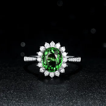 MOONROCY CZ Ovalo formos Žiedai Kubinis Cirkonis Green Crystal Šalies Vestuvinį Žiedą, Aukso Spalvos Papuošalai Didmeninė Moterys, Merginos Dropshipping