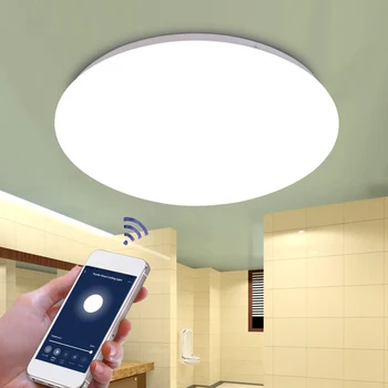 Mordern LED Lubų Šviesos RGBCW Pritemdomi AC110V 220V APP Nuotolinio Valdymo WIFI Apšvietimo Spalvinga miegamojo kambarį Smart Lempos