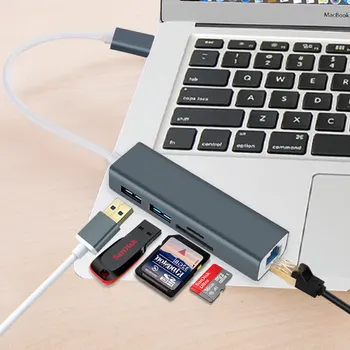 Mosible USB C Hub su RJ45 Gigabit Ethernet 100M Thunderbolt 