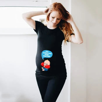 Moterims Nėštumo T-marškinėliai, Drabužiai Mielas Kūdikis Spausdinti Nėščia Motinystės T Shirts Juokinga Nėščioms Moterims Vasaros Tees Nėščia Viršūnės