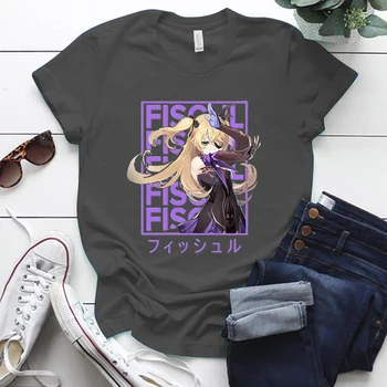 Moteris Tshirts Viršūnes Naujas Žaidimas Genshin Poveikio Spausdinti Plius Dydis S-5xl Medvilnės Femme T-shirts Janpanese Stiliaus Anime Negabaritinių Marškinėliai