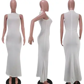 Moterų Berankovis vientisos Spalvos Paskendęs Juostele Slidinėti Suknelė 2020 Nauja siunta Suknelė Europos ir Amerikos Drabužių
