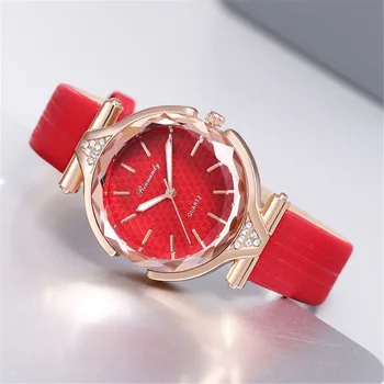 Moterų laikrodis Kūrybos Ponios Stiklo Mados Kvarcinis laikrodis Su Deimantų Diržas Moterų Kalėdų Dovana relojes para mujer zegarki