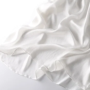 Moterų Šilko Ilgai Sleepdress 94%NEKILNOJAMOJO ŠILKO 6%Spandex Spageti Dirželis Blauzdos Ilgis Miego suknelės 2019 Naujas Šilko Sleepwear Juoda Balta