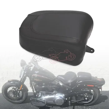 Motociklo Black PU Odos Sparnas Galinis Pillion Keleivio Sėdynė Tinka Harley FLSTSB Softail sukryžiuoti Kaulai 2008-2011 m.