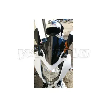 Motociklo Double Bubble priekinis Stiklas Priekinio stiklo Ekranas. M. 2016 m. 2017 Kawasaki Ninja 250SL 250 SL A B BX BX250 Juoda Iridis