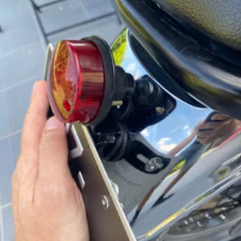 Motociklo LED Retro Red Galiniai Stabdžiai stabdžių Žibintas Žibintas Licencijos Plokštės tvirtinimas Harley Honda Suzuki Chopper Bobber