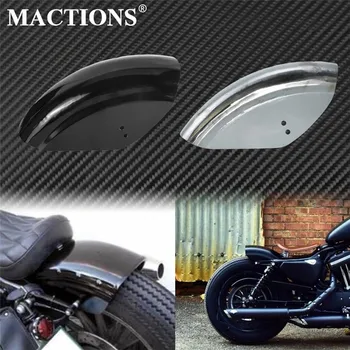 Motociklo Trumpas Butas Sparnas Galinis Mudguard Cafe Racer Black/Chrome Mudguard Padengti Harley Sportster Geležies XL 883 1200 72 48