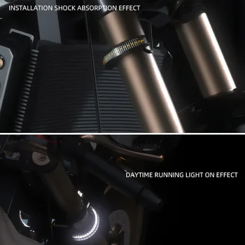 Motociklo Universalus LED Posūkio Signalo Lemputė Kawasaki, Suzuki Honda BMW Už Aprilia motociklai 12V Žiedas indikatorių lemputė