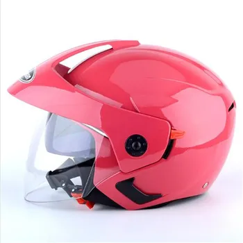 Motociklo šalmas jet atidaryti veido šalmas Kapitonas star cascos para moto derliaus pilotas cafe racer dvigubo objektyvo vairą vasarą