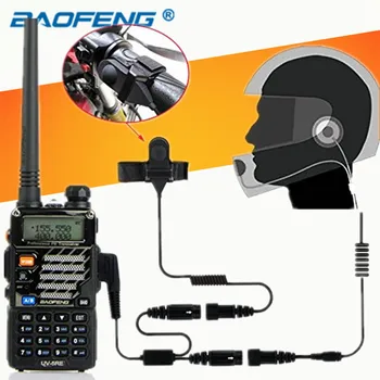 Motociklų, pilnas veido šalmas, ausinės dvikrypčio radijo ryšio baofeng walkie talkie uv-5r uv-5ra plus bf-888s gt-3 ženklo, gt-3tp